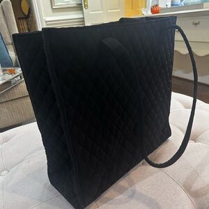 Vera Bradley  Black Quilted Tote Bag